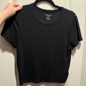 AMERICAN EAGLE Women’s cropped waffle tee